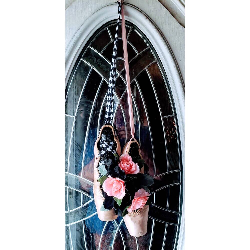 VINTAGE ballerina slippers wall hanging